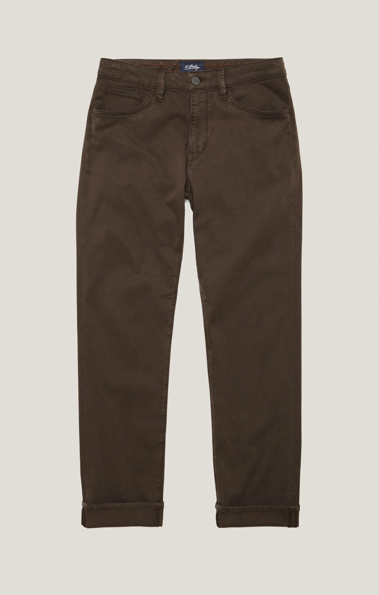34 Heritage Charisma Relaxed Straight Pants in Oak Twill