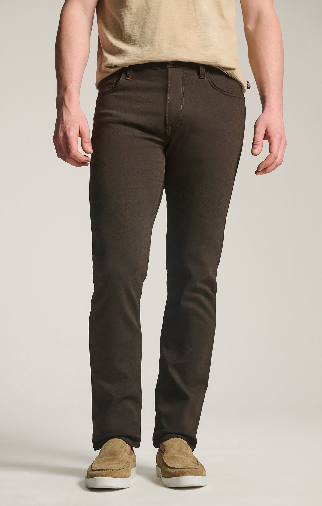 34 Heritage Courage Straight Leg Commuter Pants in Brown