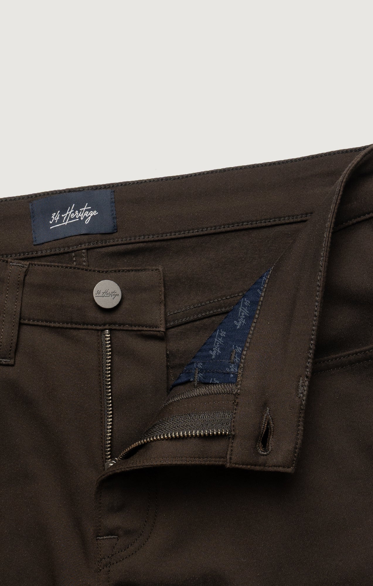 34 Heritage Courage Straight Leg Commuter Pants in Brown