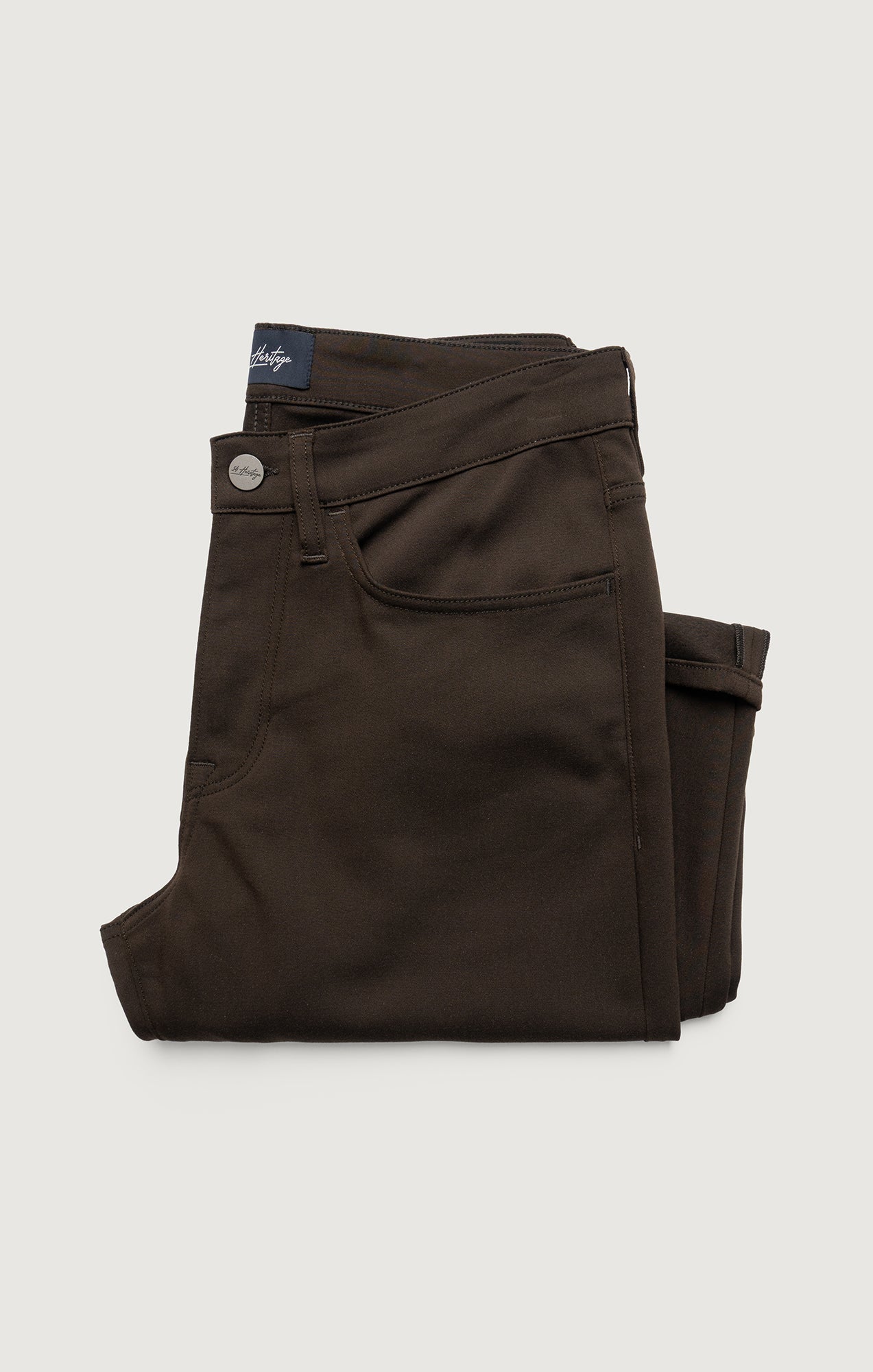 34 Heritage Courage Straight Leg Commuter Pants in Brown