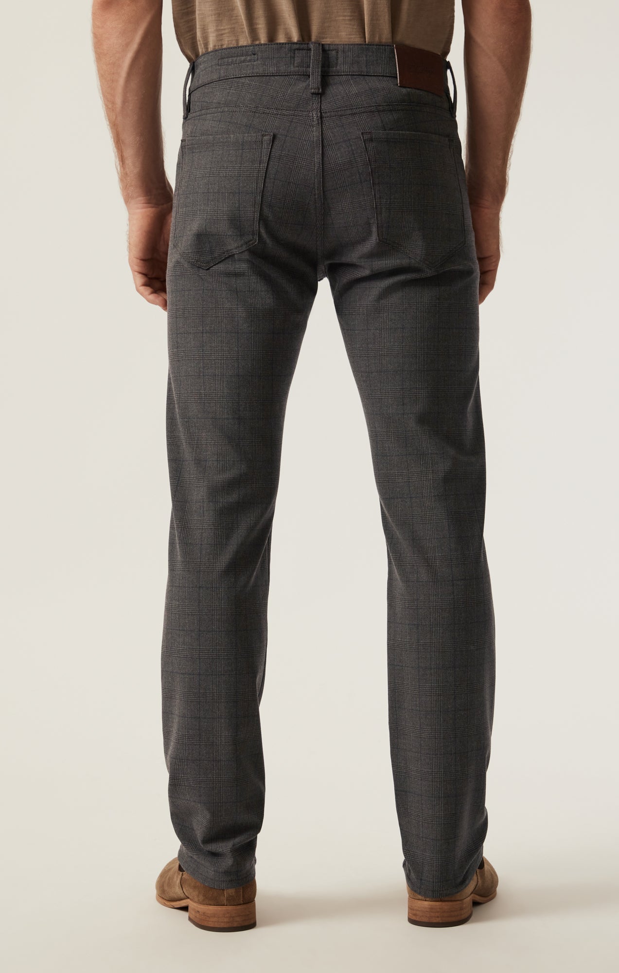 34 Heritage Courage Straight Leg Pants in Brown Elite Check