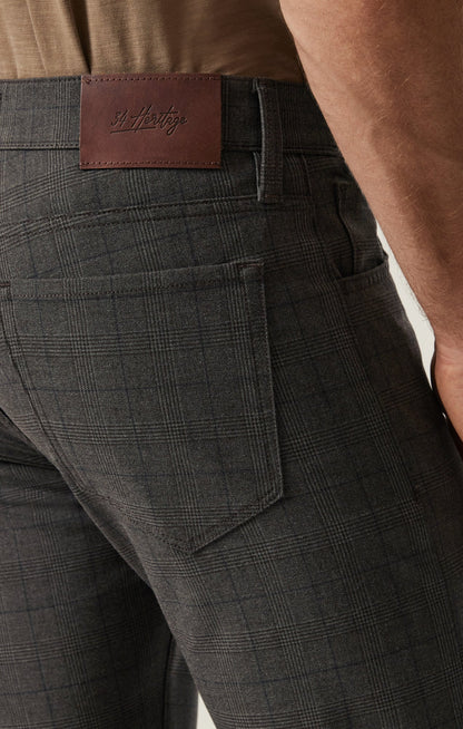 34 Heritage Courage Straight Leg Pants in Brown Elite Check