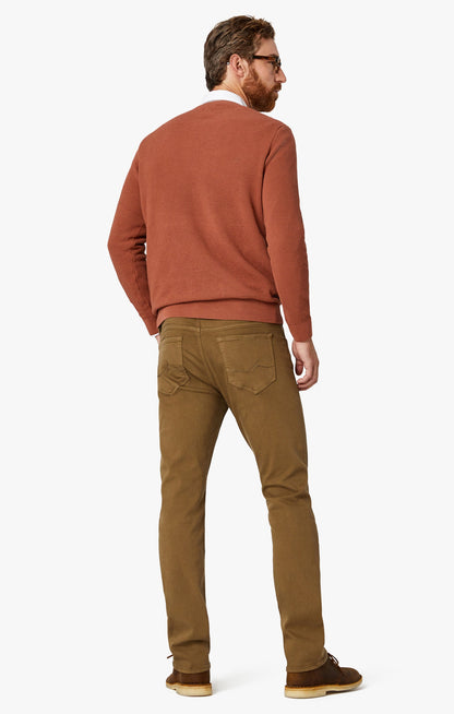34 Heritage Courage Straight Leg Jeans In Tobacco Comfort