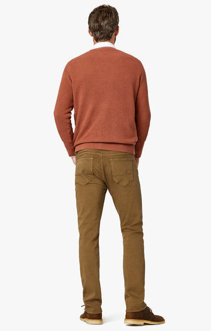 34 Heritage Courage Straight Leg Jeans In Tobacco Comfort