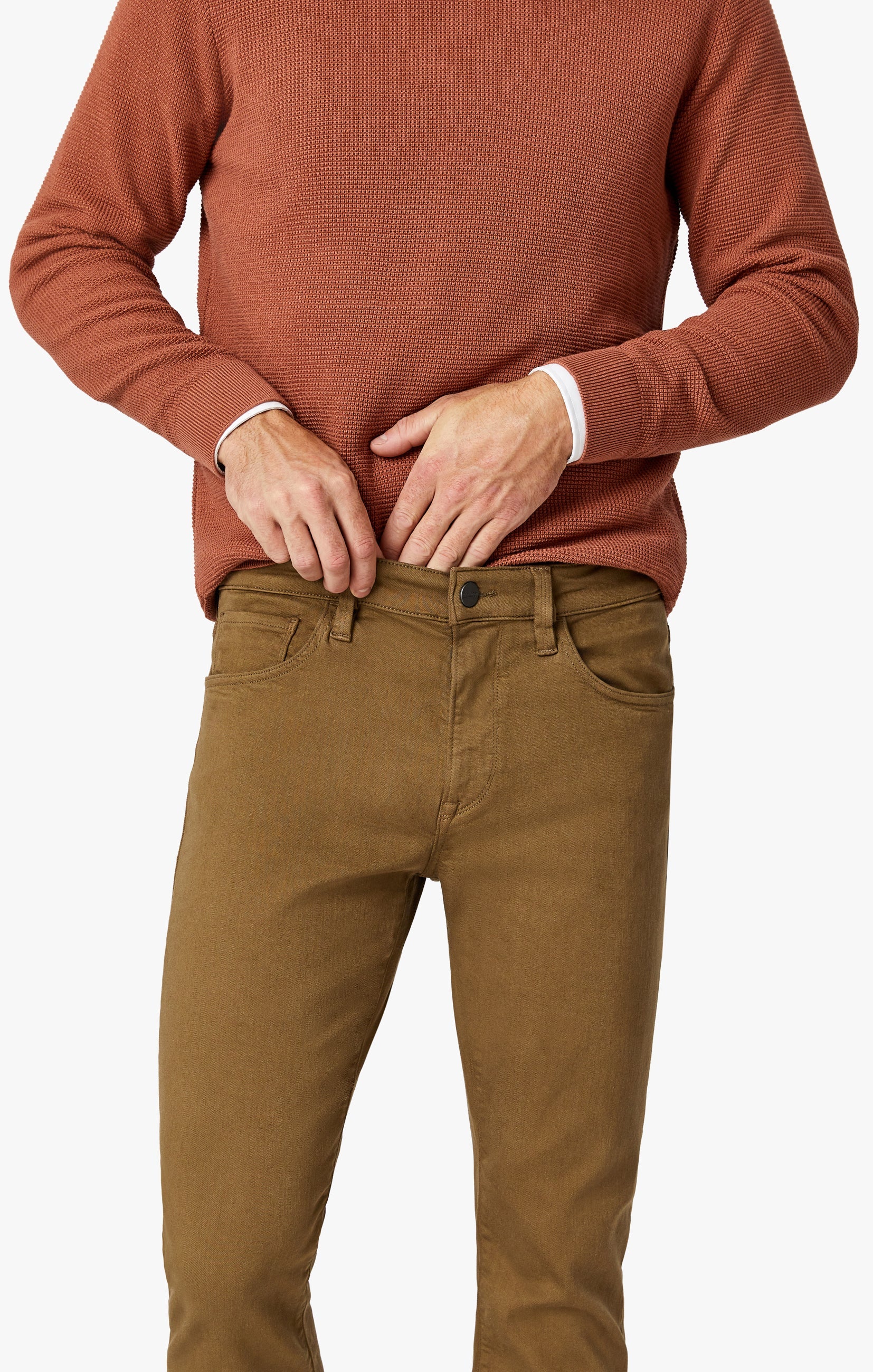34 Heritage Courage Straight Leg Jeans In Tobacco Comfort