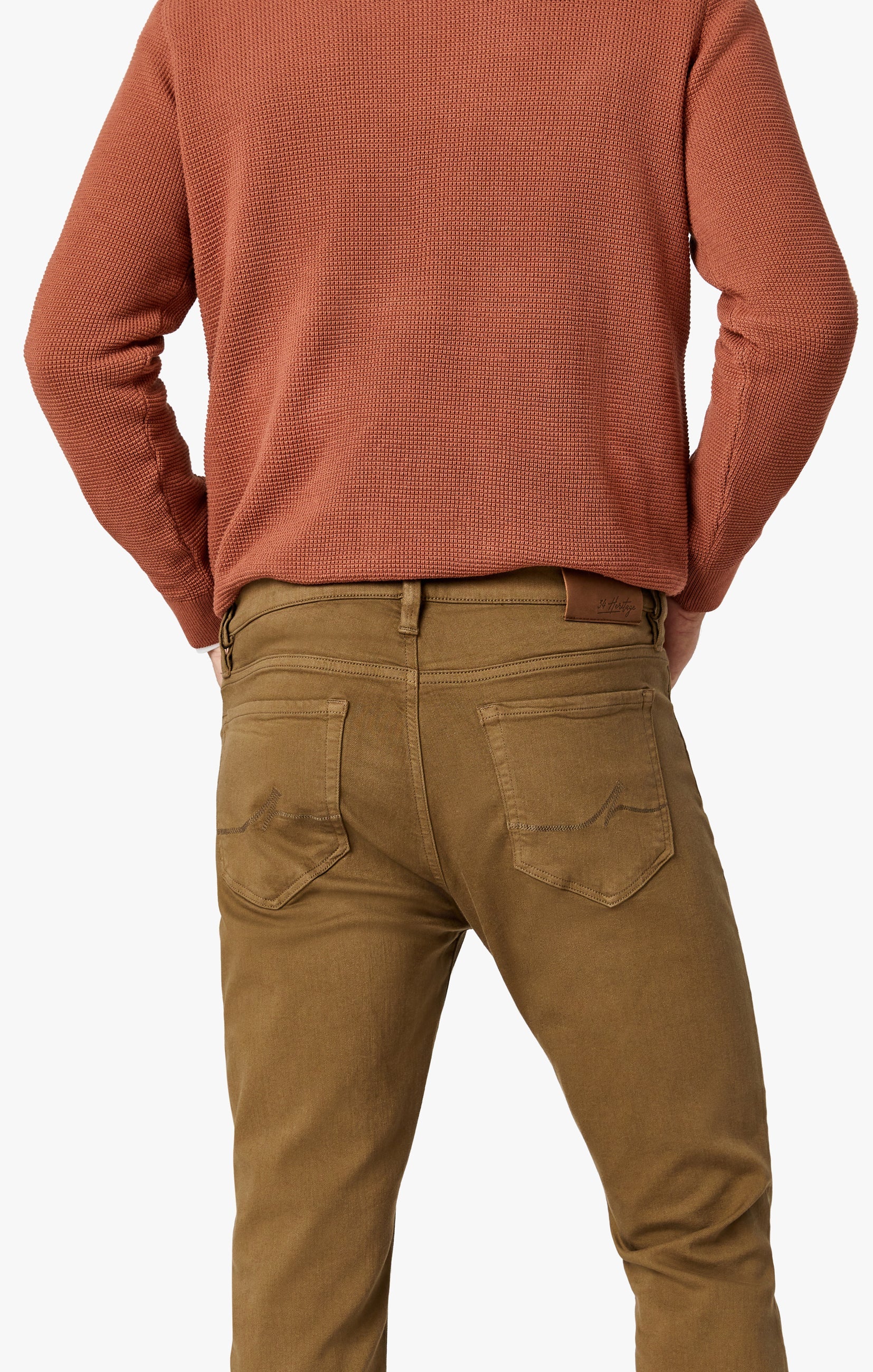 34 Heritage Courage Straight Leg Jeans In Tobacco Comfort
