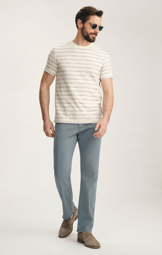 34 Heritage Charisma Relaxed Straight Pants In Flint Stone Twill