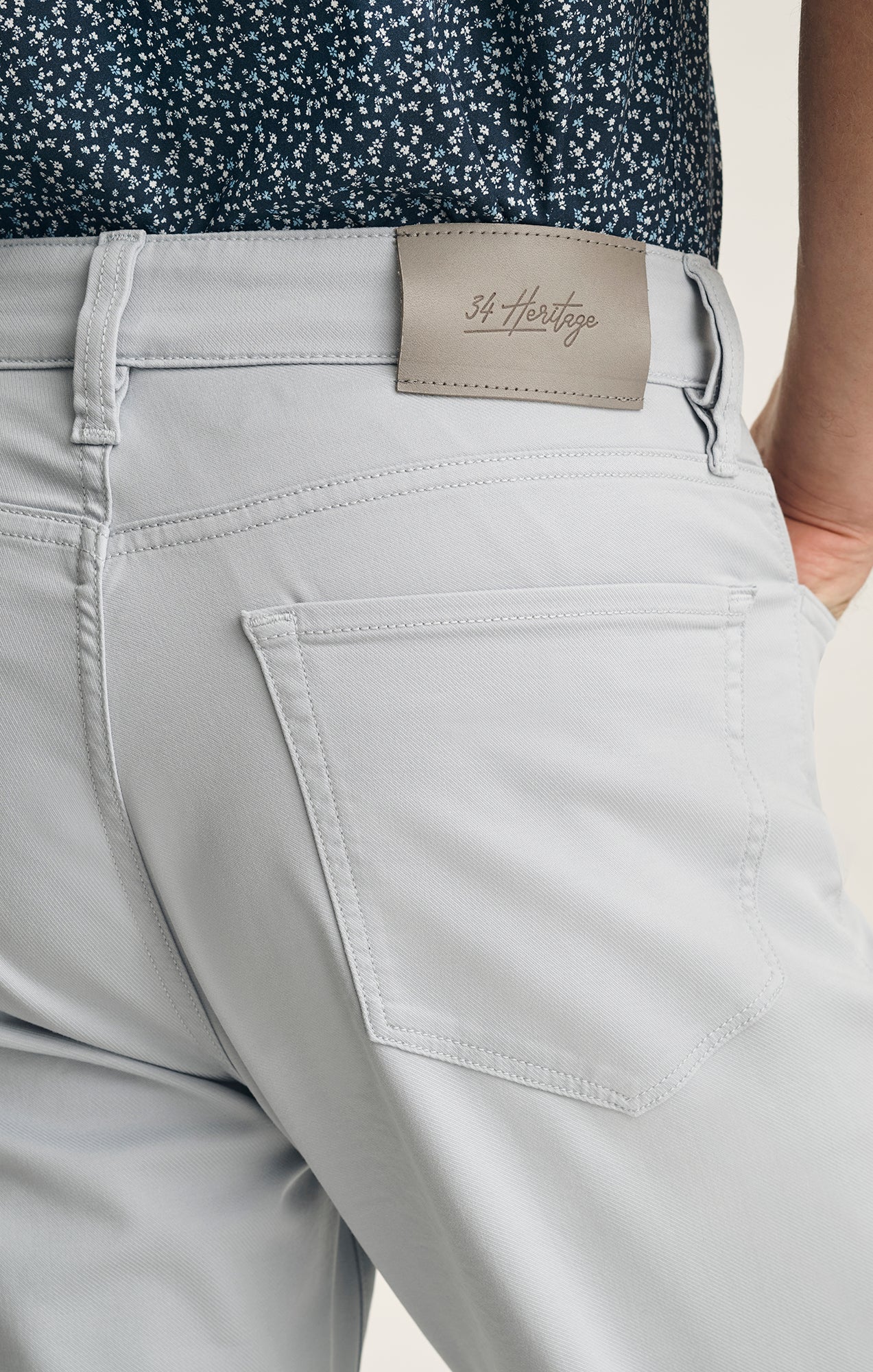 34 Heritage Charisma Relaxed Straight Pants In Mist Coolmax