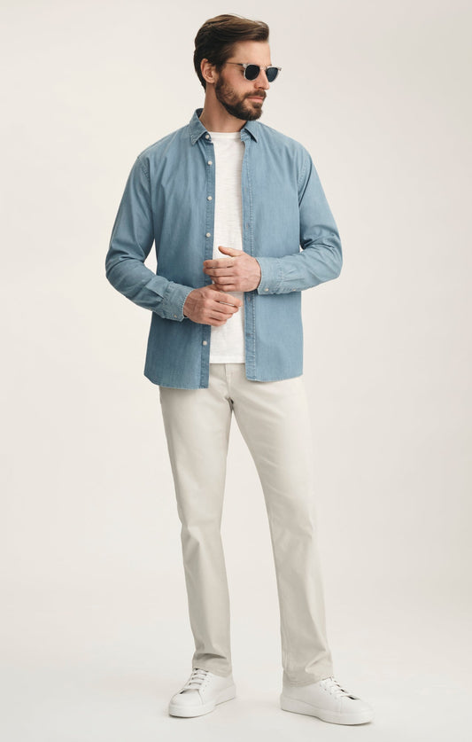 34 Heritage Charisma Relaxed Straight Pants In Glacier Twill