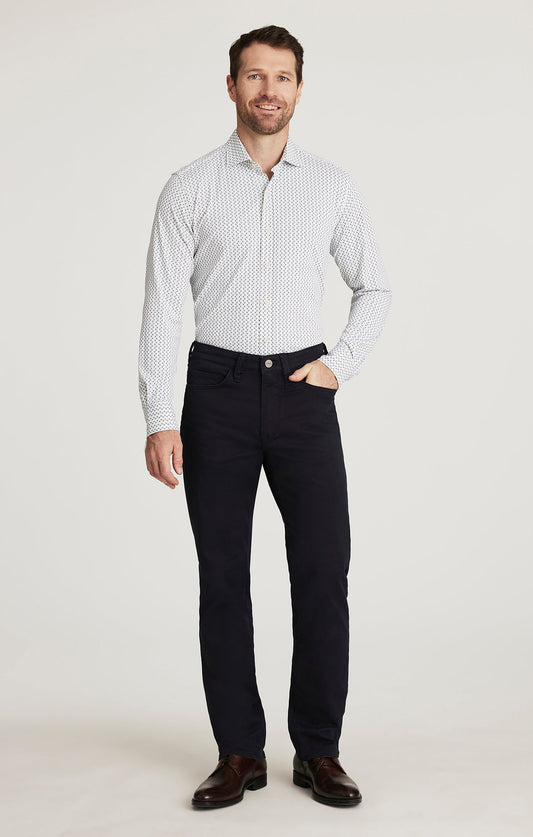 34 Heritage 34 Heritage Charisma Men's Relaxed Straight Leg Pants in Navy Twill