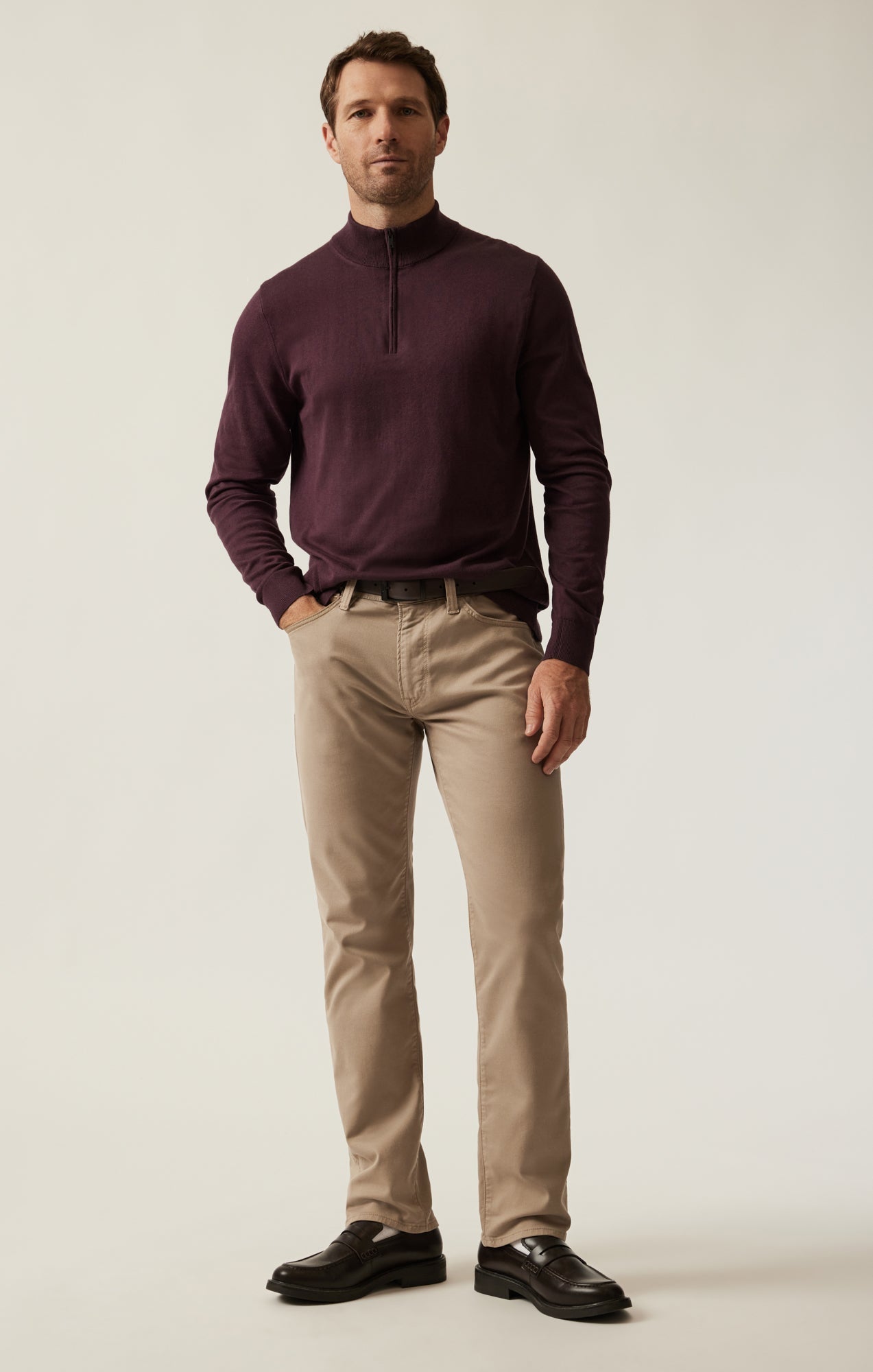 34 Heritage Courage Straight Leg Pants in Sand Coolmax