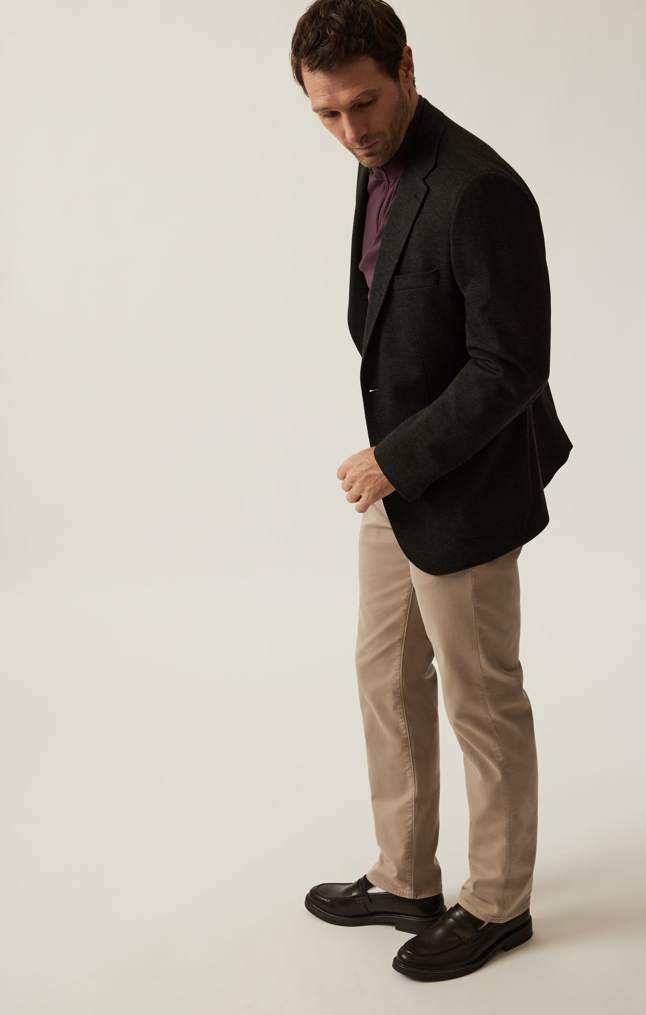 34 Heritage Courage Straight Leg Pants in Sand Coolmax
