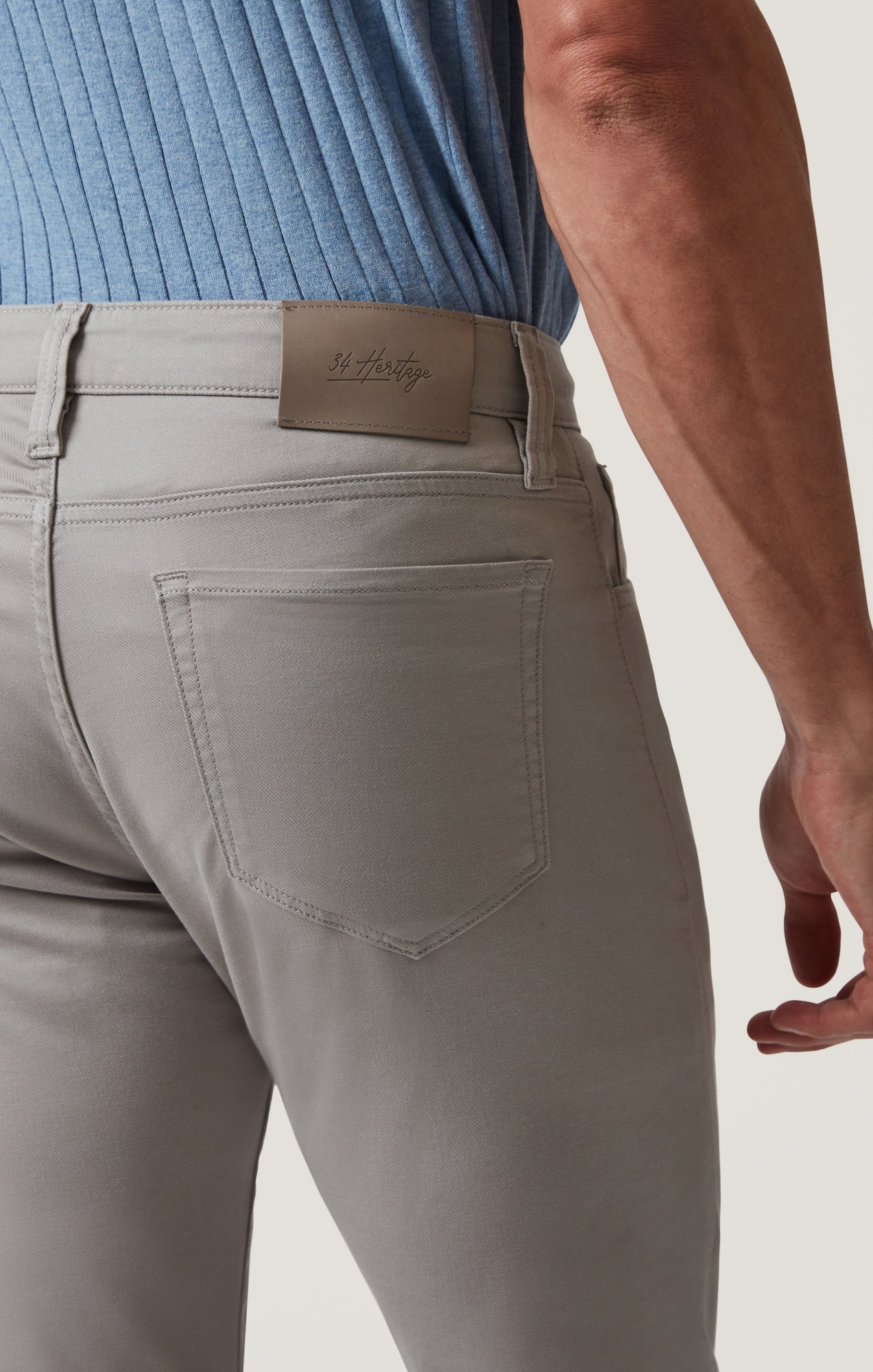 34 Heritage Courage Straight Leg Pants in Platinum Coolmax
