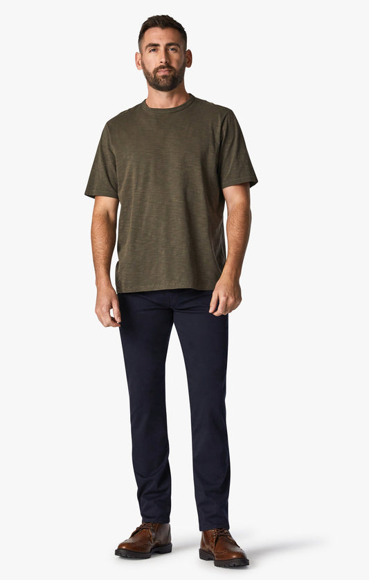 34 Heritage Courage Mid Rise Straight Leg Pants in Navy Twill