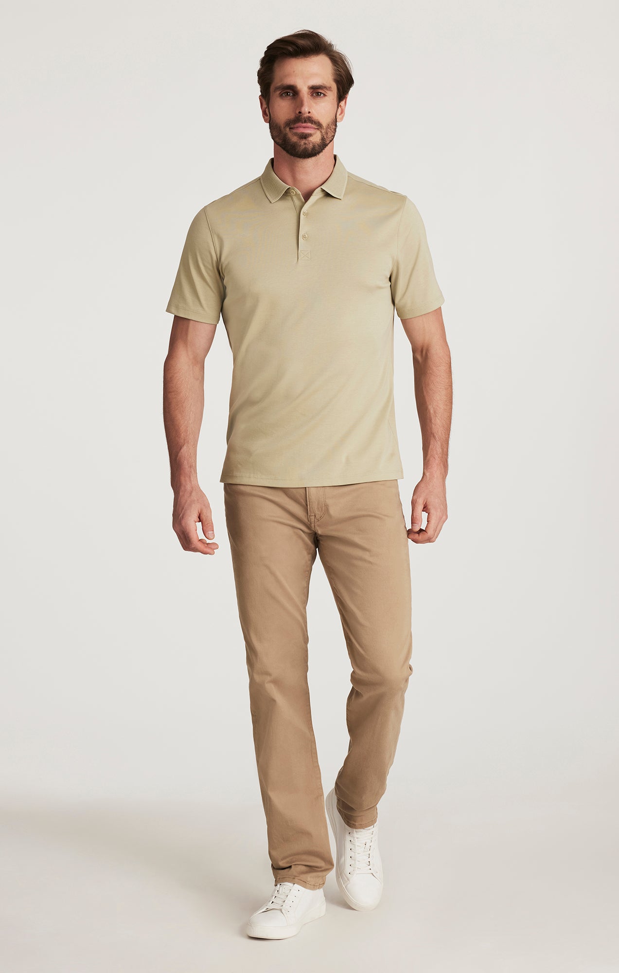 34 Heritage Courage Straight Leg in Khaki Twill