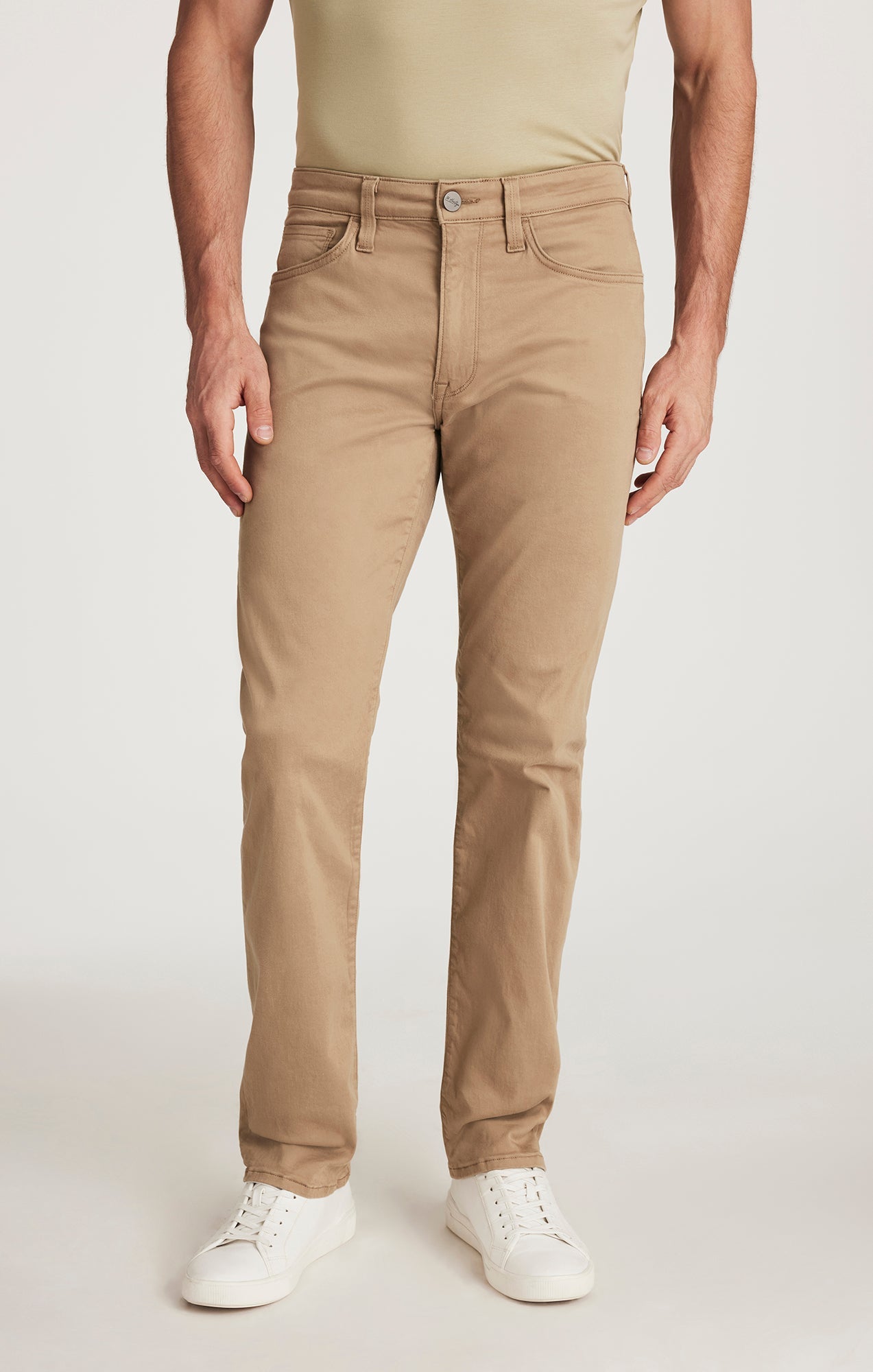 34 Heritage Courage Straight Leg in Khaki Twill