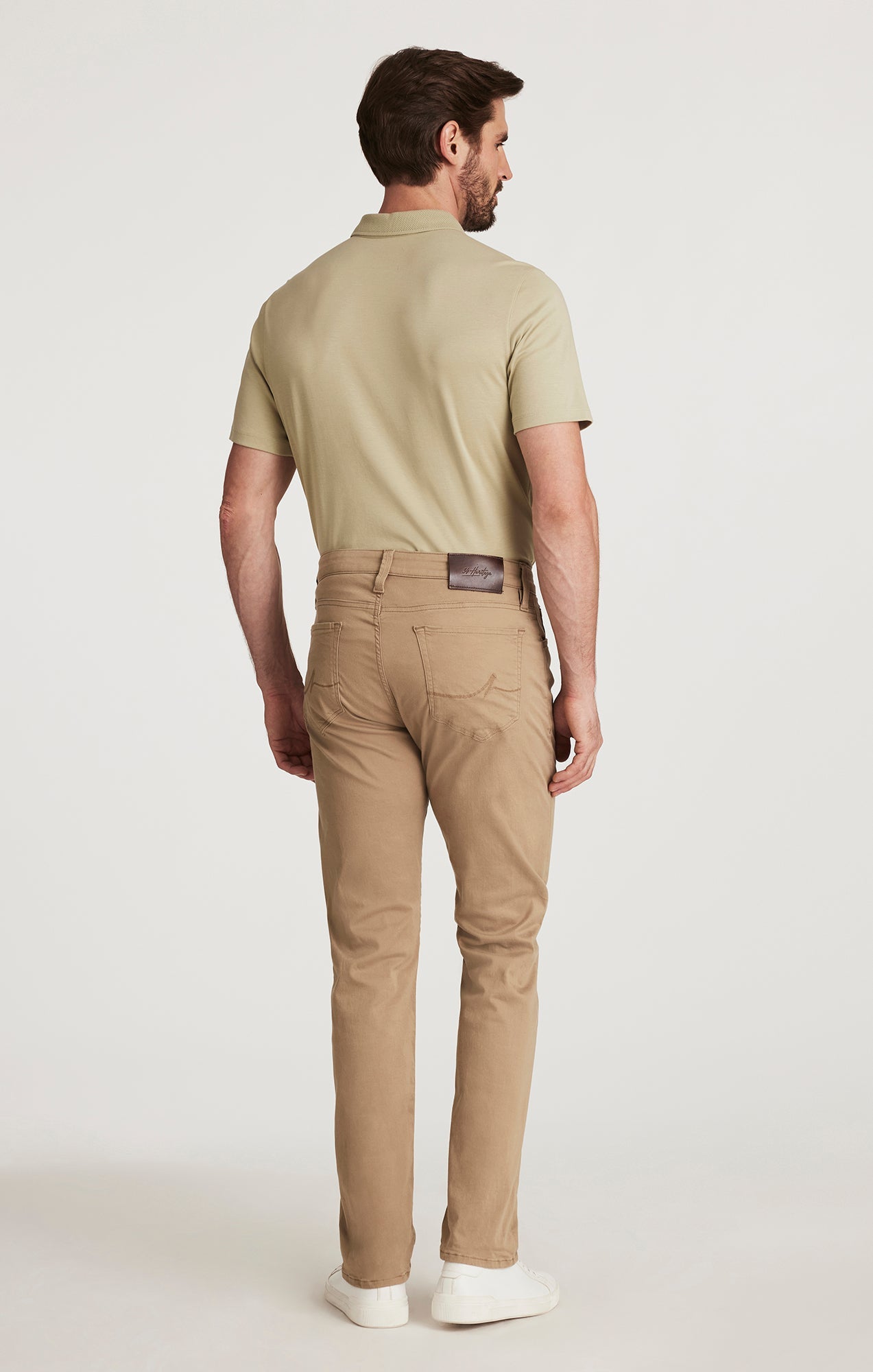 34 Heritage Courage Straight Leg in Khaki Twill