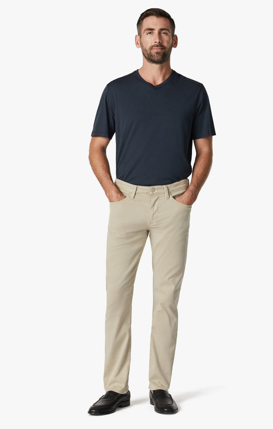 34 Heritage Courage Straight Leg Pants In Aluminum Twill