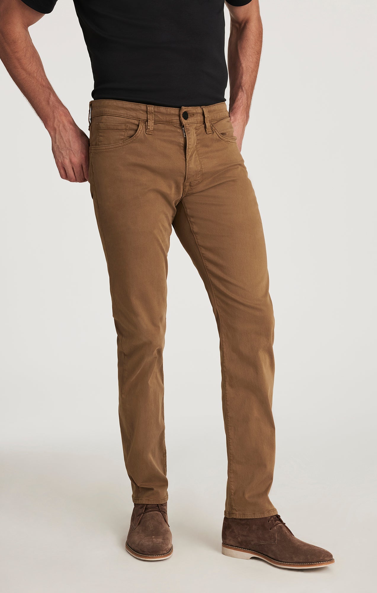 34 Heritage Courage Mid Rise Straight Leg in Tobacco Twill
