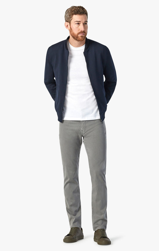 34 Heritage Courage Straight Leg Pants In Pewter Twill