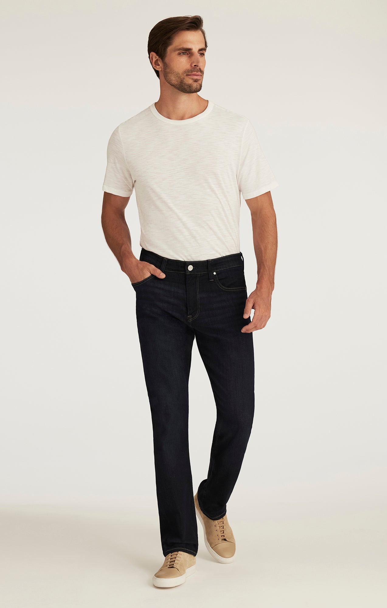 34 Heritage Camino Relaxed Straight Jeans in Deep Urban
