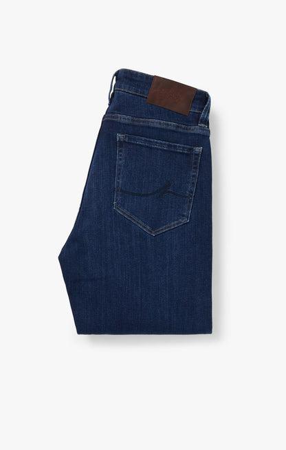 34 Heritage Courage Straight Leg Jeans In Deep Brushed Organic
