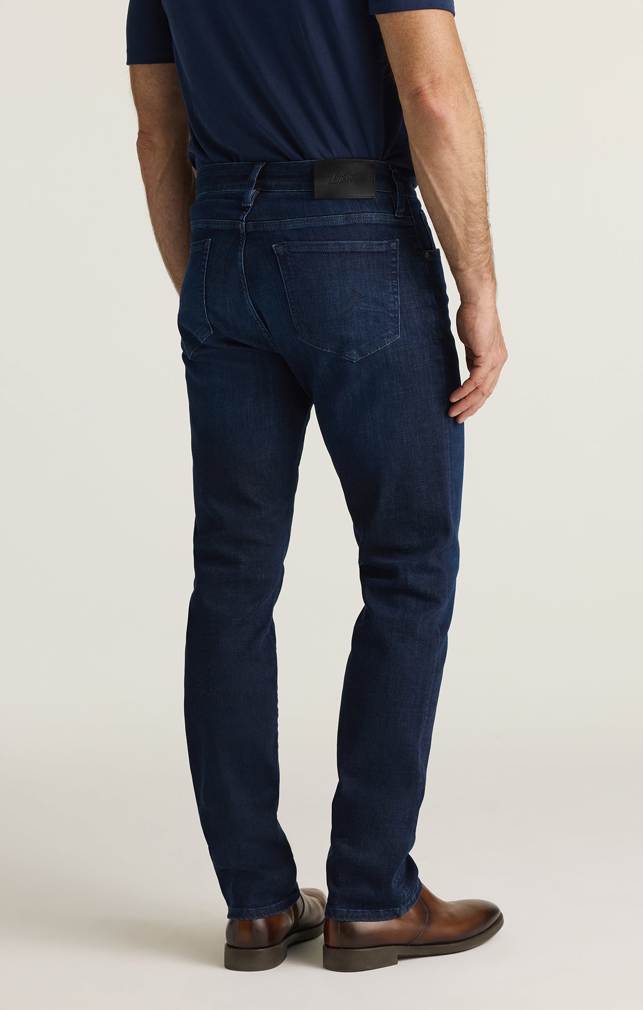 34 Heritage Courage Straight Leg Jeans in Ink Organic Ultra