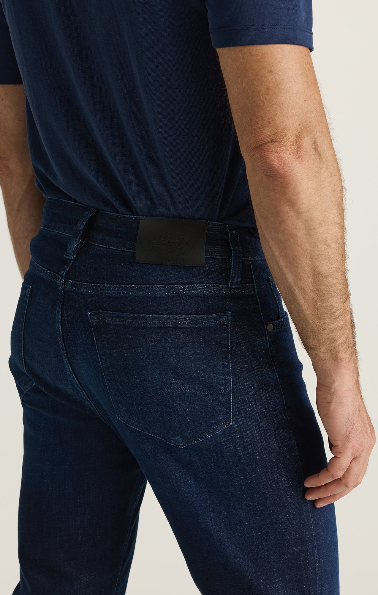 34 Heritage Courage Straight Leg Jeans in Ink Organic Ultra