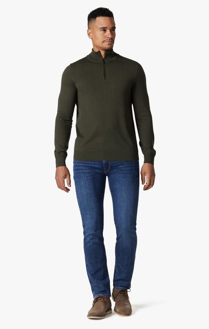 34 Heritage Courage Straight Leg Jeans in Deep Brushed Organic