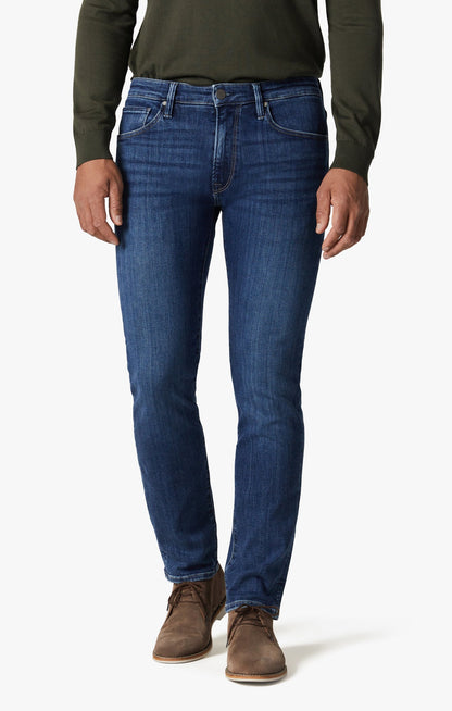 34 Heritage Courage Straight Leg Jeans in Deep Brushed Organic