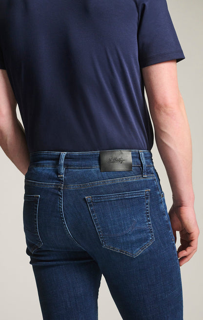 34 Heritage Courage Straight Leg Jeans in Indigo Brushed Organic Ultra