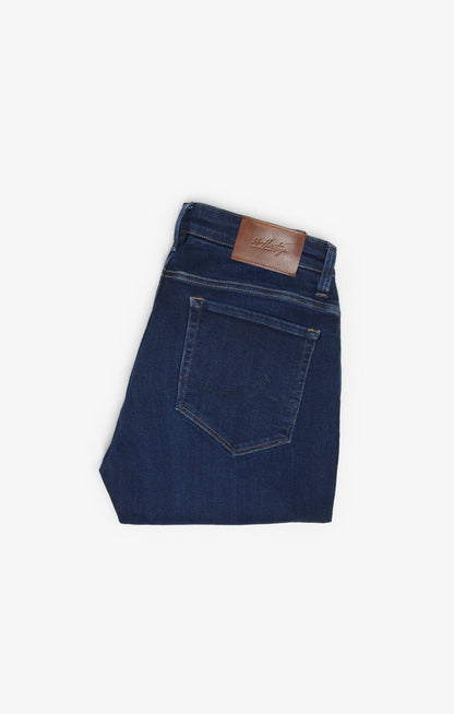 34 Heritage Courage Straight Leg Jeans In Dark Brushed Organic