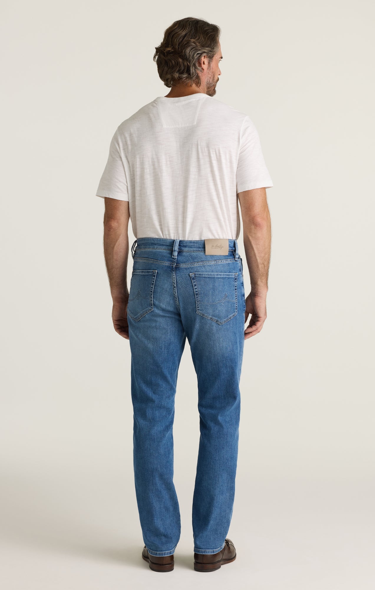 34 Heritage Charisma Relaxed Straight Jeans in Light Brushed Aerodenim