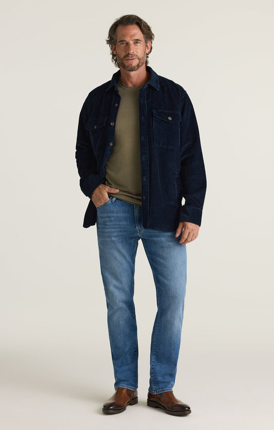 34 Heritage Courage Straight Leg Jeans in Light Brushed Aerodenim