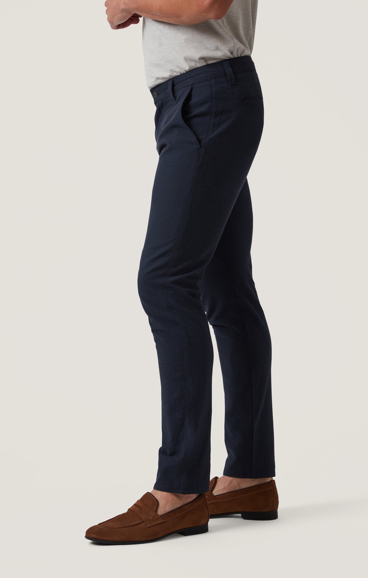 34 Heritage 34 Herigage Men's Verona Slim Chinos in Night Seersucker Kona
