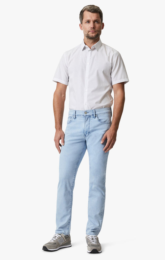 34 Heritage Courage Straight Leg Jeans In Bleached Kona