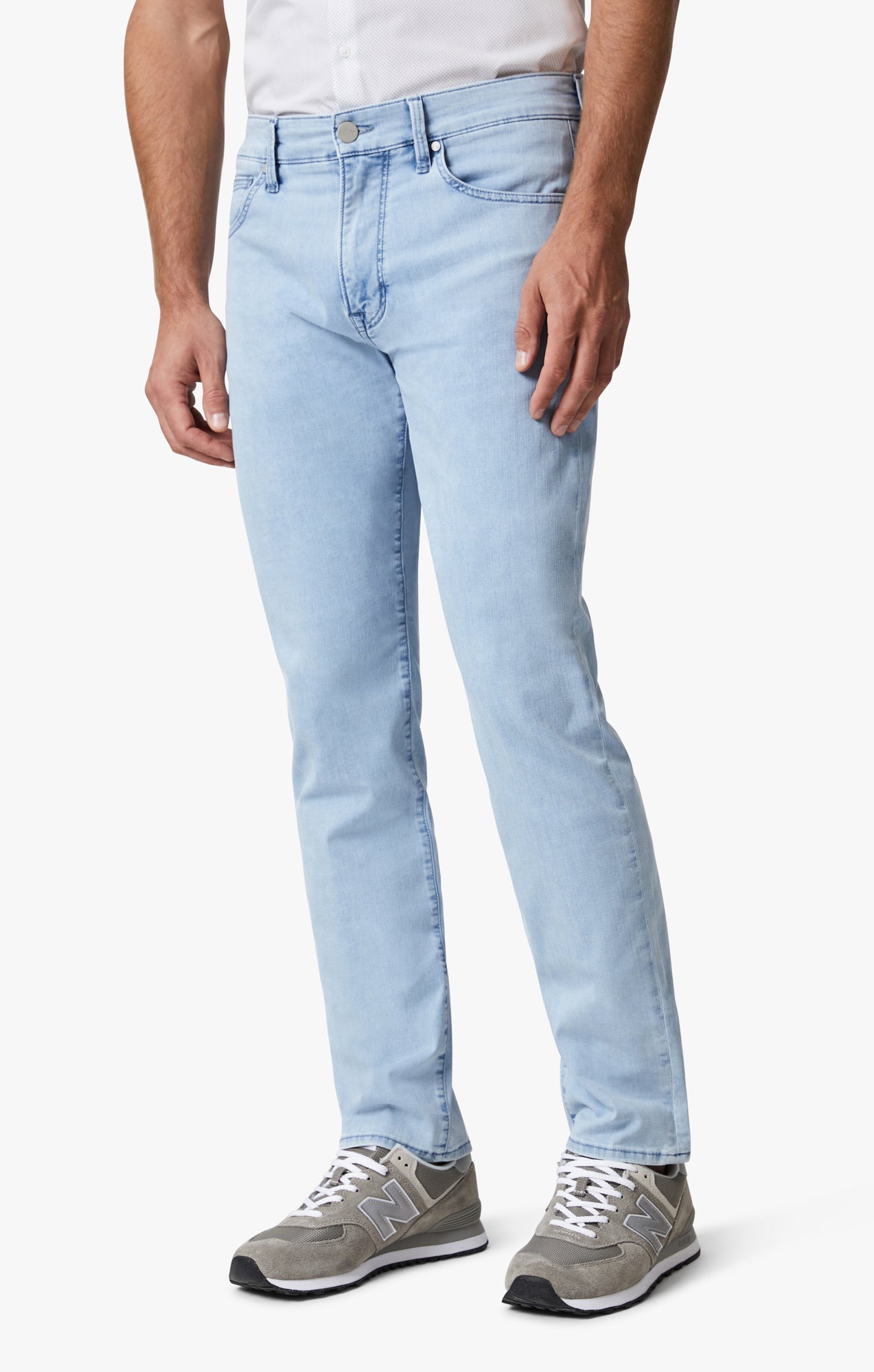 34 Heritage Courage Straight Leg Jeans In Bleached Kona