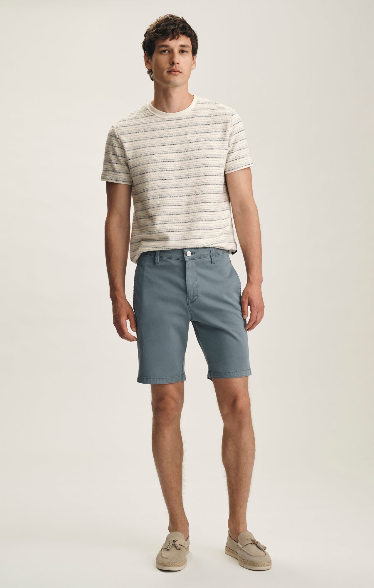 34 Heritage Nevada Classic Shorts In Flint Stone Twill