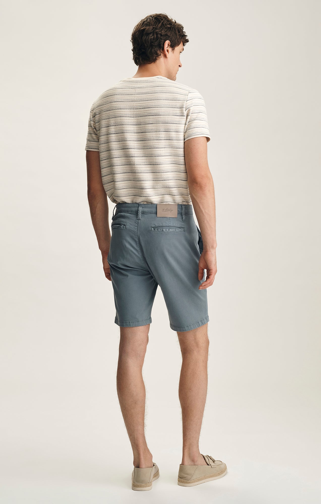 34 Heritage Nevada Classic Shorts In Flint Stone Twill