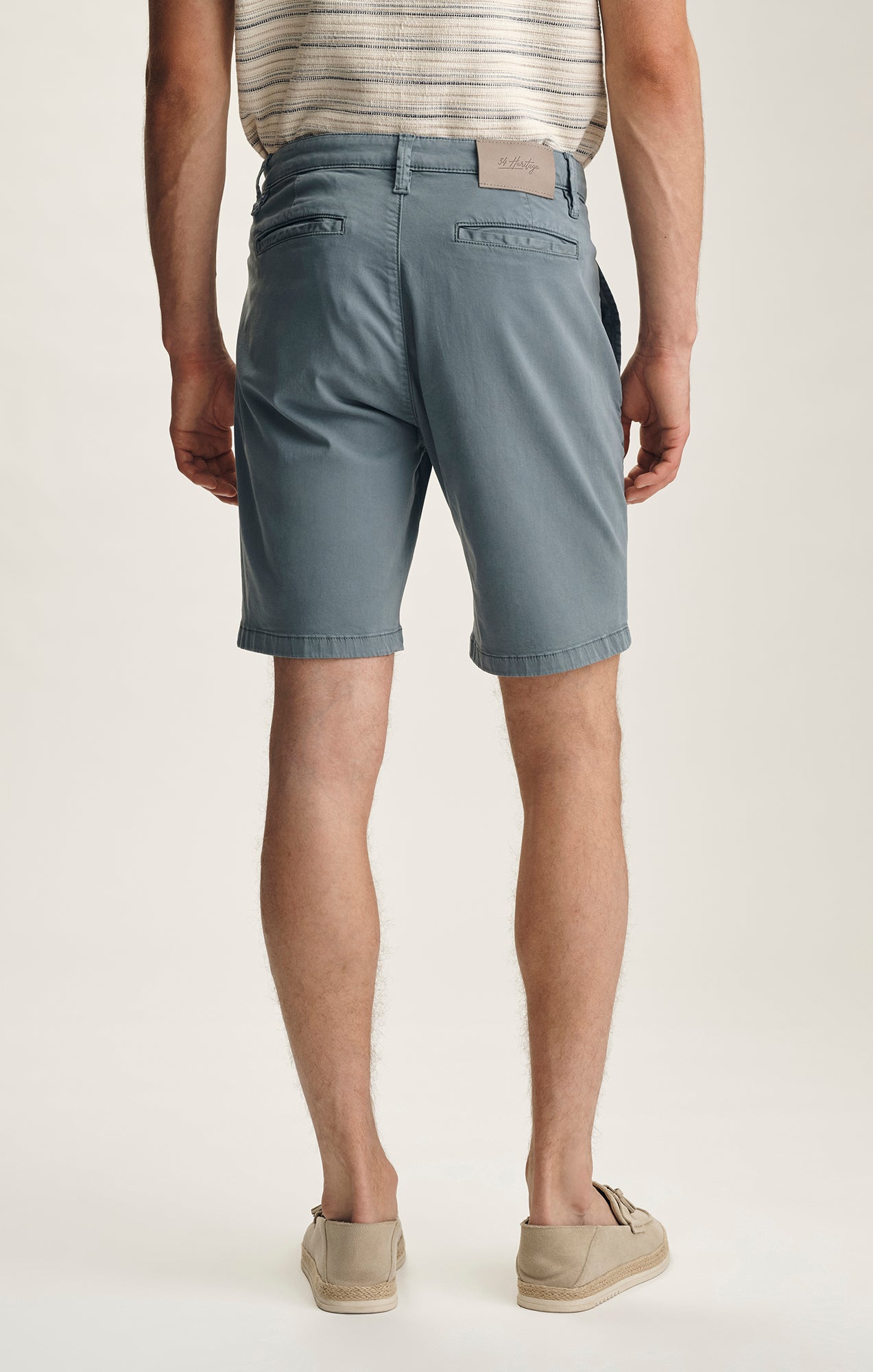 34 Heritage Nevada Classic Shorts In Flint Stone Twill