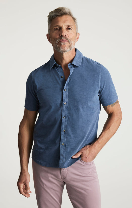 34 Heritage Jersey Shirt In Vintage Indigo