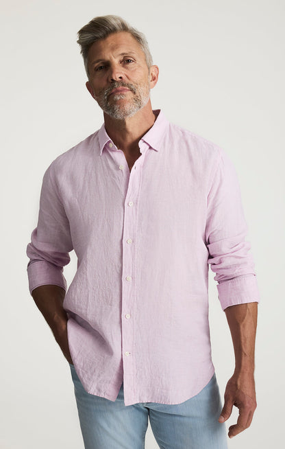 34 Heritage Linen Shirt In Lilac