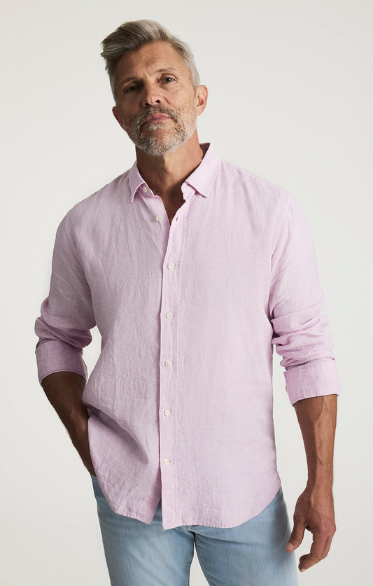34 Heritage Linen Shirt In Lilac