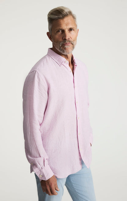 34 Heritage Linen Shirt In Lilac