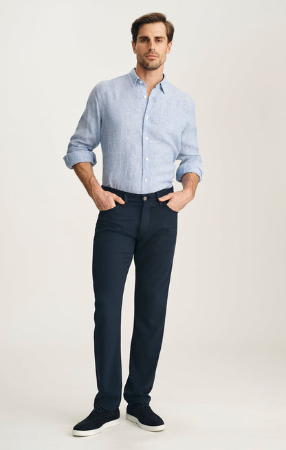 34 Heritage Linen Shirt In Light Blue