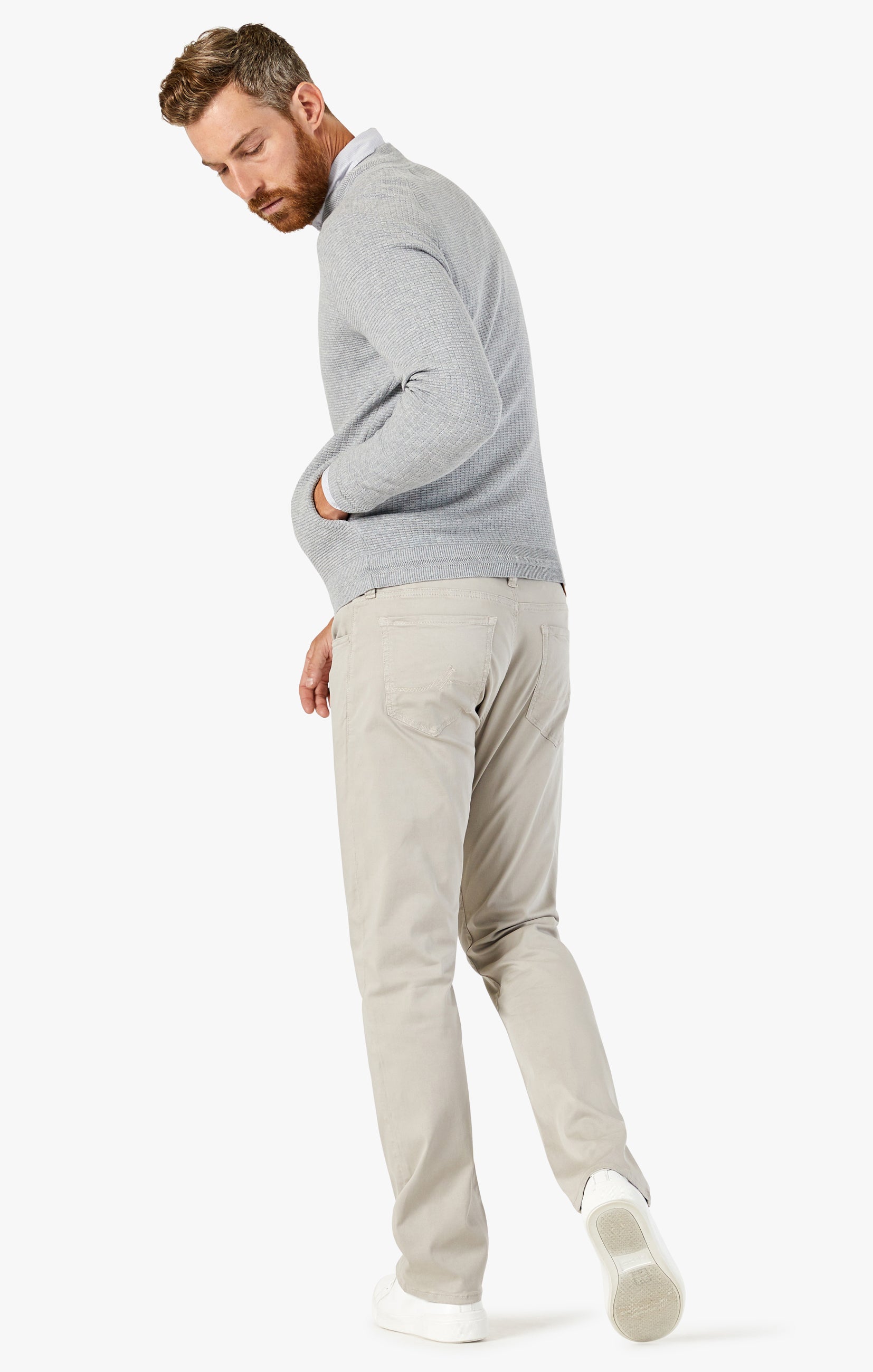 34 Heritage Courage Straight Leg Pants in Dawn Twill