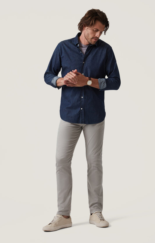 34 Heritage Relaxed Straight Pants in Platinum Coomax