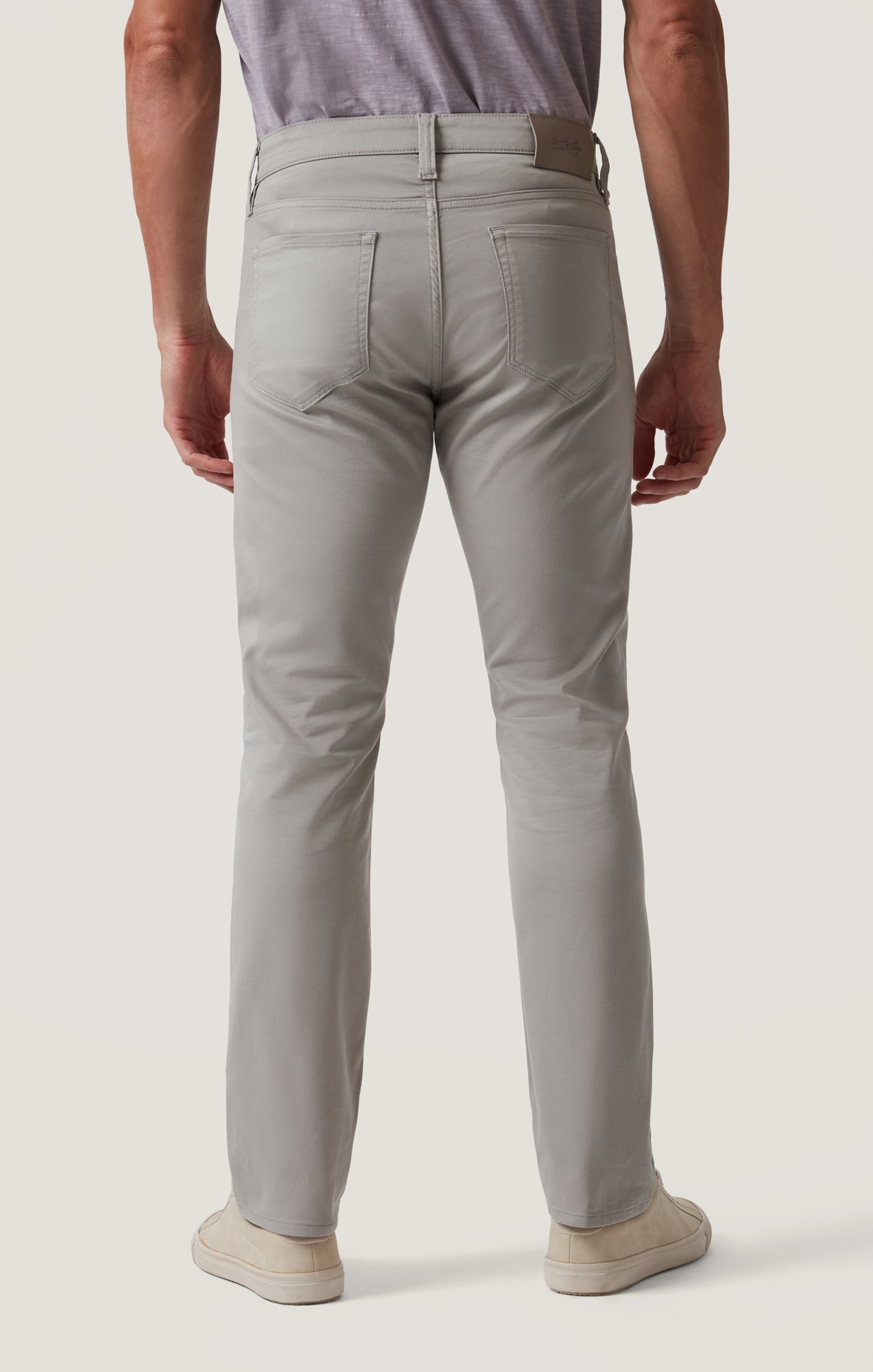 34 Heritage Relaxed Straight Pants in Platinum Coomax