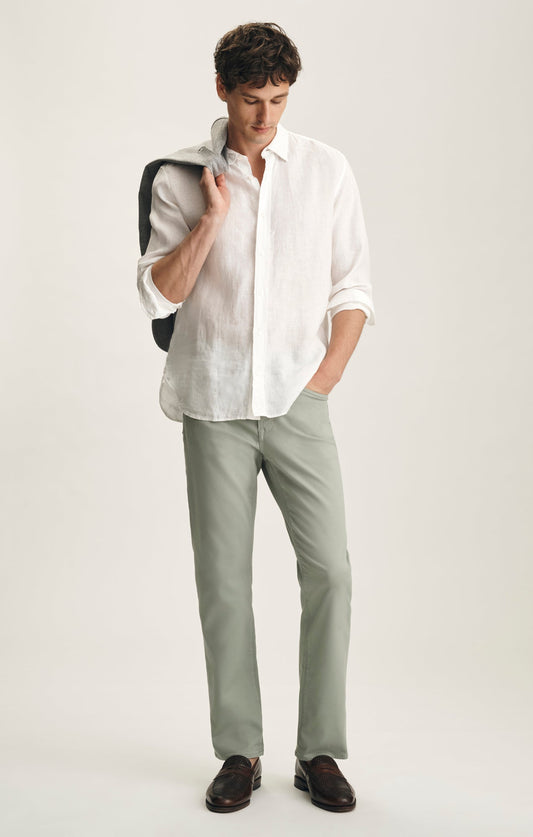 34 Heritage Charisma Relaxed Straight Pants In Sage Coolmax