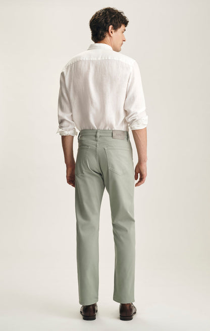 34 Heritage Charisma Relaxed Straight Pants In Sage Coolmax